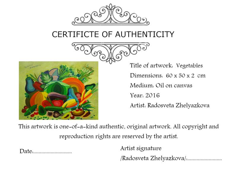 Original Folk Abstract Painting by Radosveta Zhelyazkova