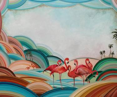 Flamingo beach from My Art for Kids Collection thumb