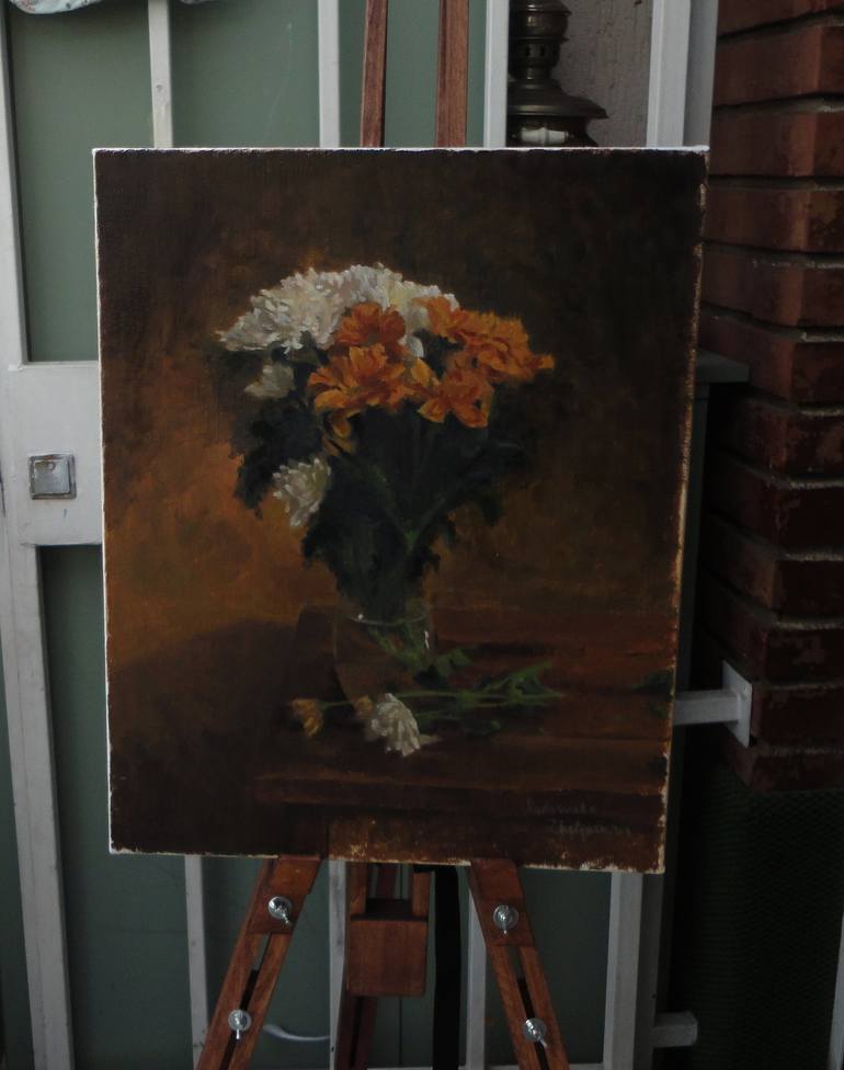 Original Impressionism Floral Painting by Radosveta Zhelyazkova