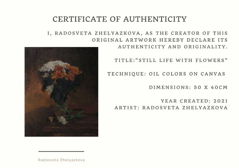 Original Impressionism Floral Painting by Radosveta Zhelyazkova