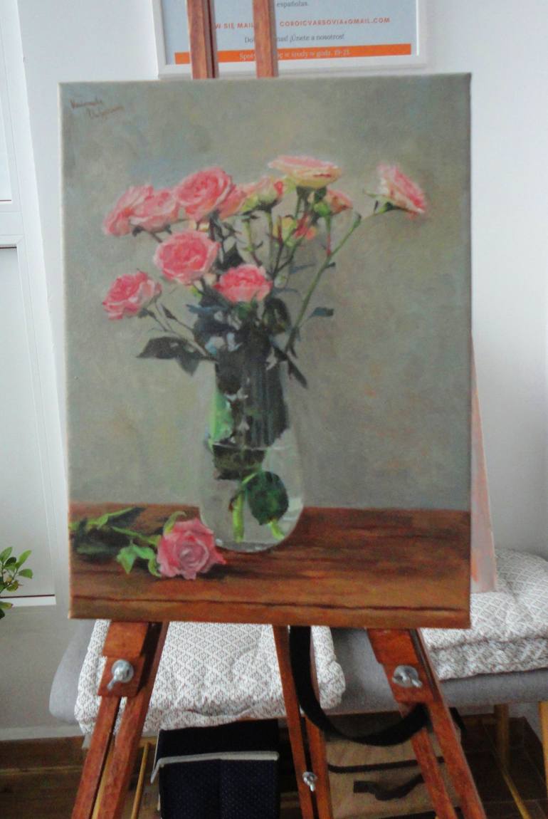 Original Fine Art Floral Painting by Radosveta Zhelyazkova