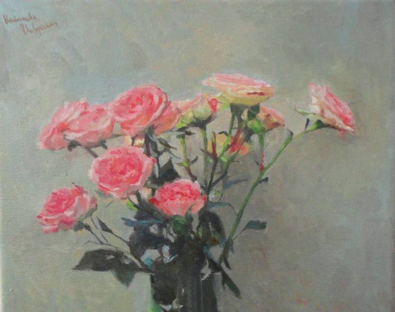 Original Fine Art Floral Painting by Radosveta Zhelyazkova