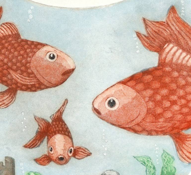 Original Fish Printmaking by Mariann Johansen-Ellis