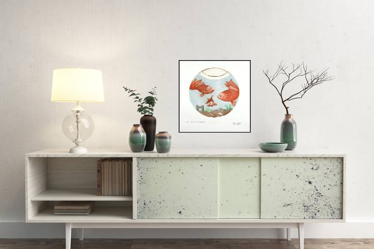 Original Fish Printmaking by Mariann Johansen-Ellis