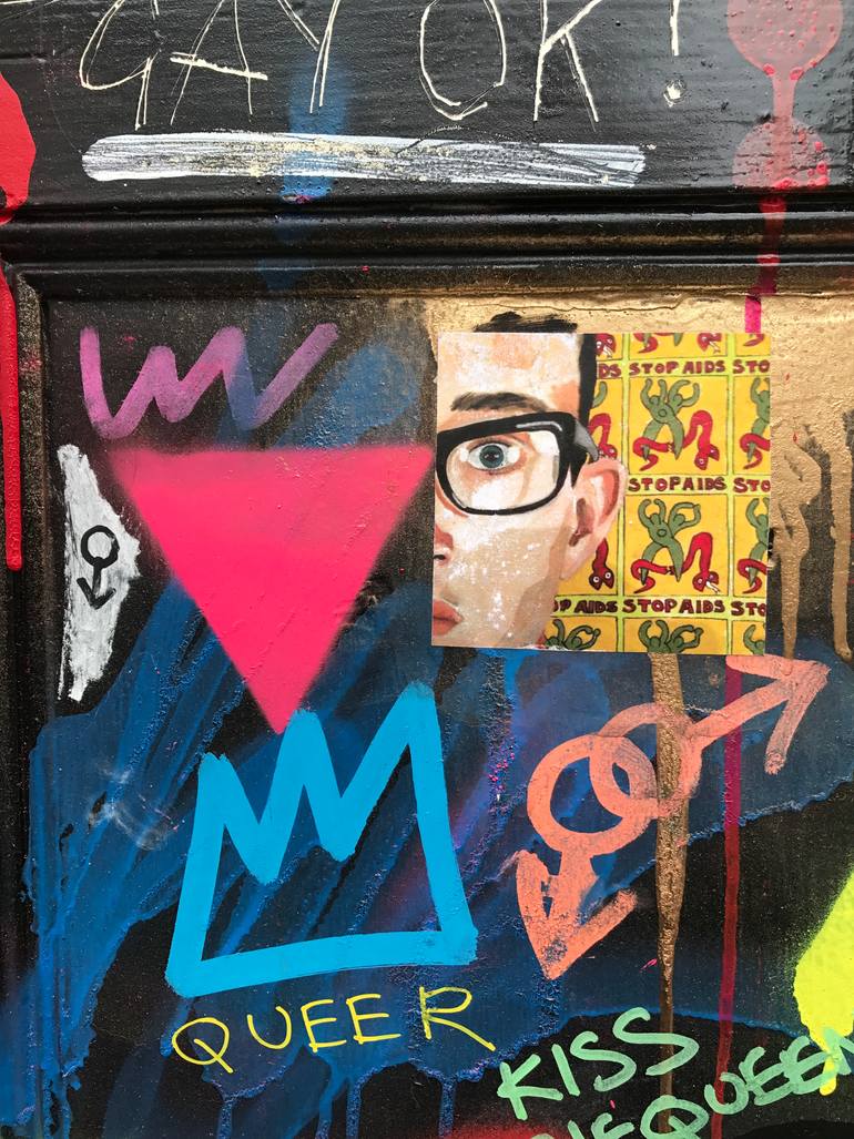 Original Expressionism Pop Culture/Celebrity Mixed Media by Hizze Fletcher-King