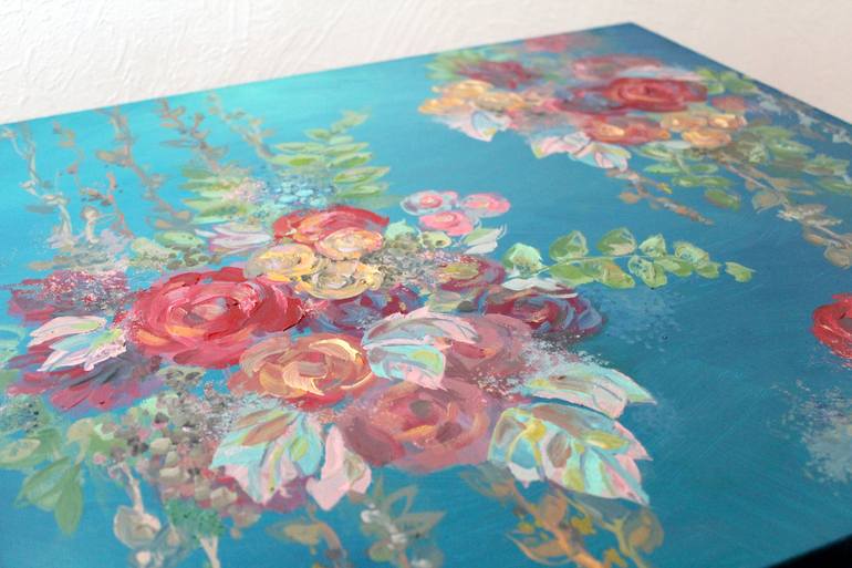 Original Impressionism Floral Painting by Anastasia Flores