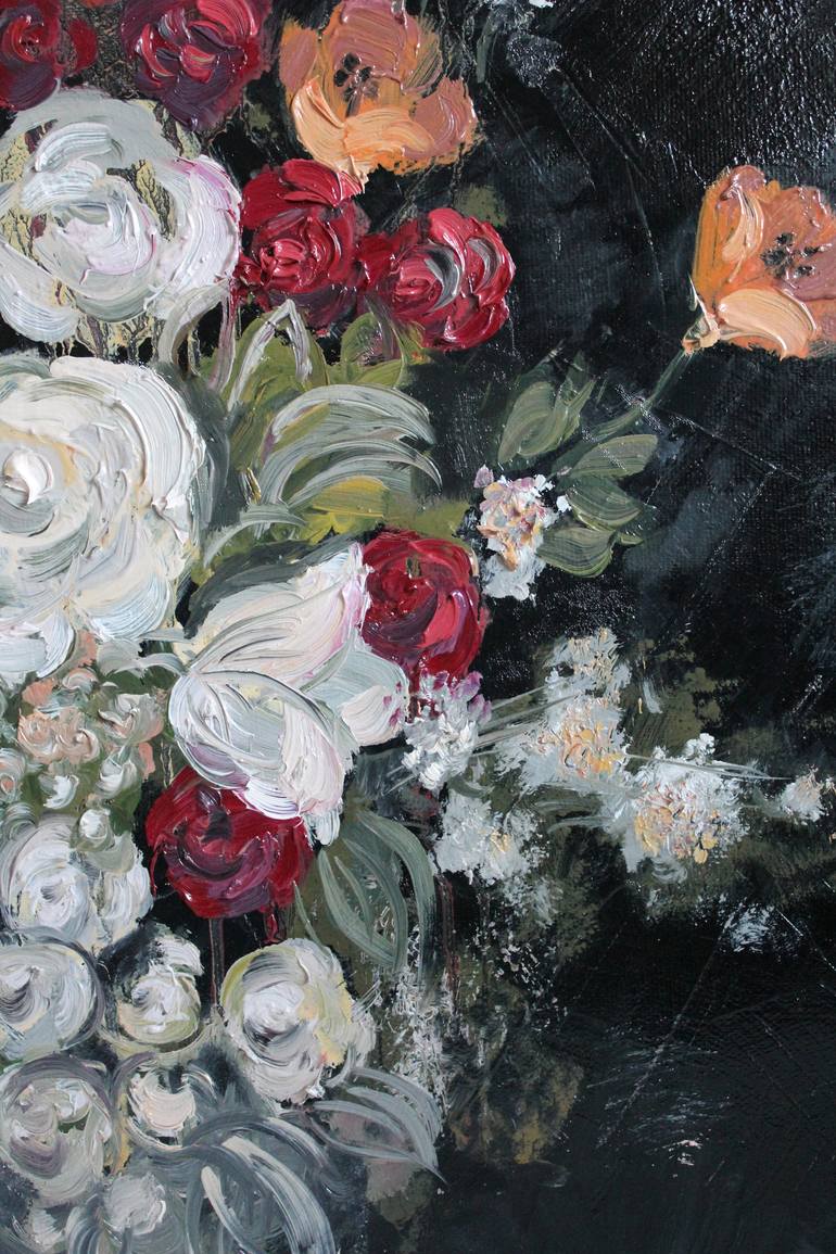 Original Impressionism Floral Painting by Anastasia Flores