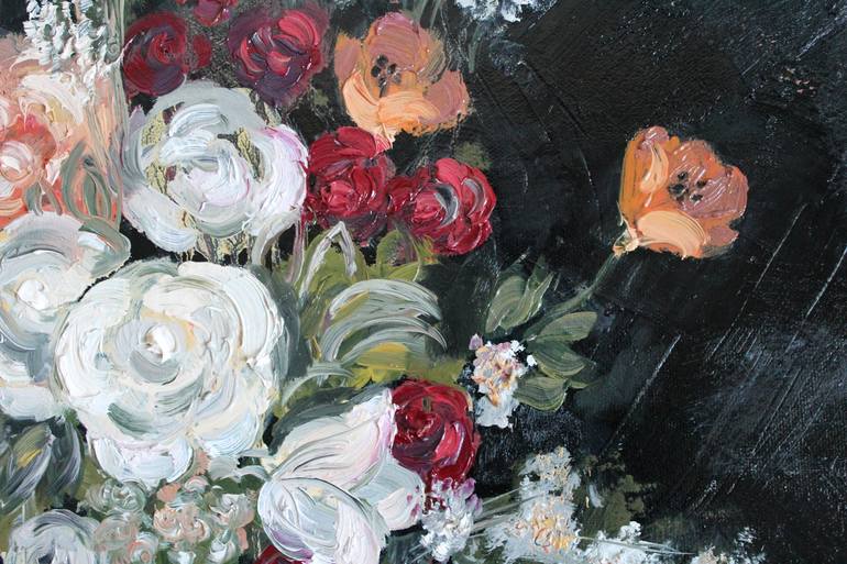 Original Impressionism Floral Painting by Anastasia Flores