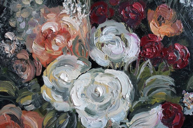 Original Impressionism Floral Painting by Anastasia Flores