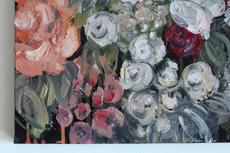 Original Impressionism Floral Painting by Anastasia Flores