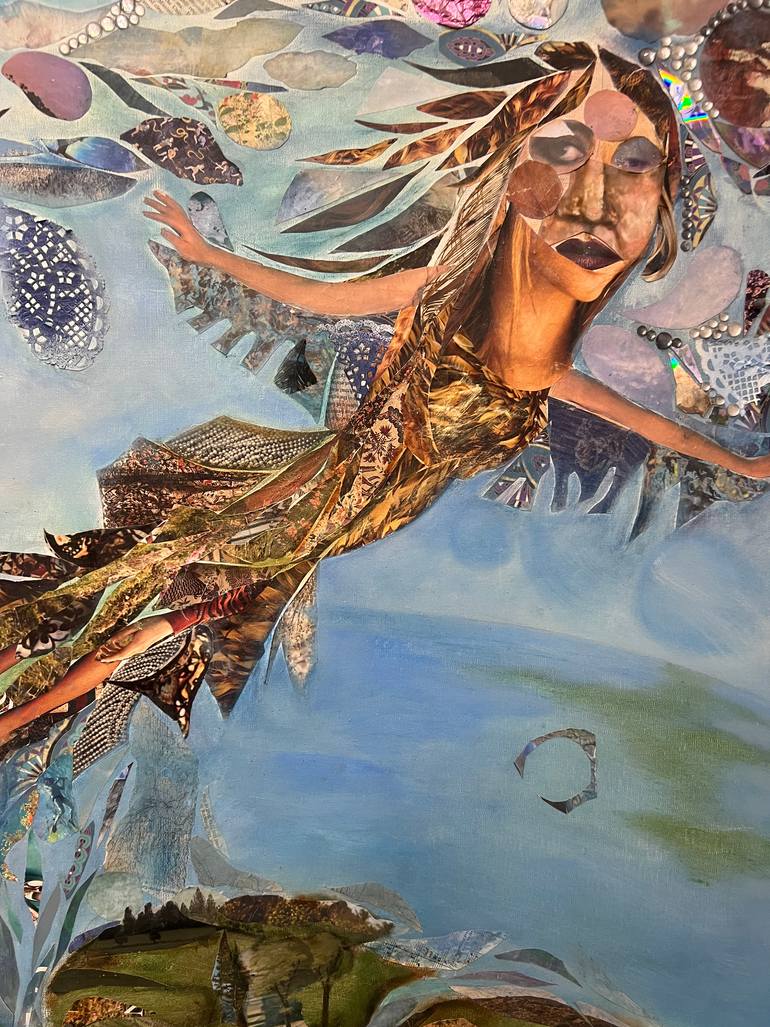Original Conceptual Fantasy Mixed Media by Denise Adler