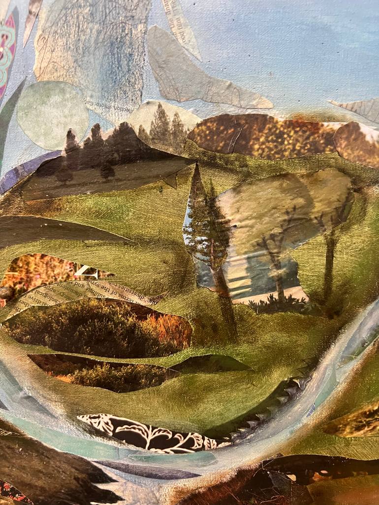 Original Conceptual Fantasy Mixed Media by Denise Adler