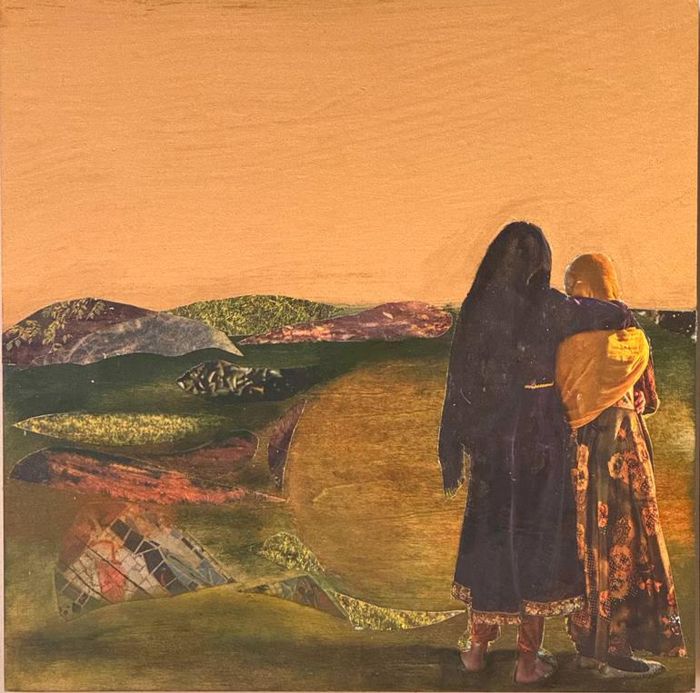 Original Expressionism People Painting by Denise Adler