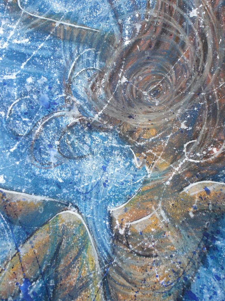 Original Conceptual People Drawing by Linda S