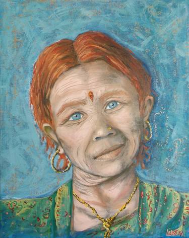 Print of Portraiture People Paintings by Linda S
