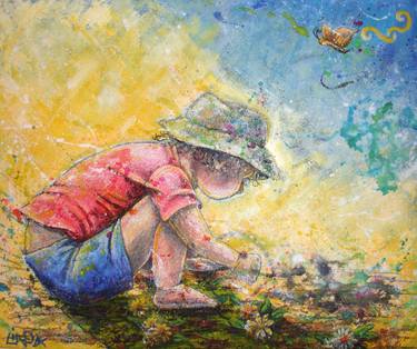 Print of Conceptual Children Paintings by Linda S