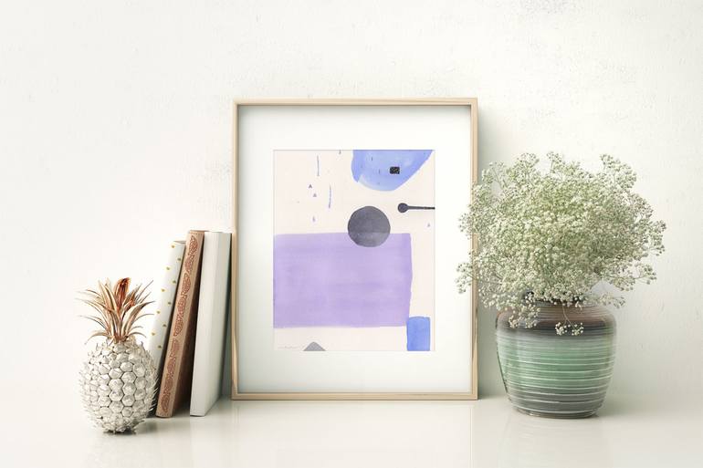 Original Abstract Painting by Little Blue Moon