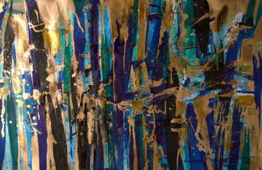 Bamboo With Gold Painting By Roberto Donatelli Saatchi Art