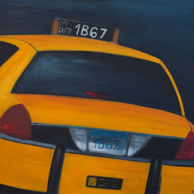 yellow cab 67 Painting by B atrice Agra Saatchi Art