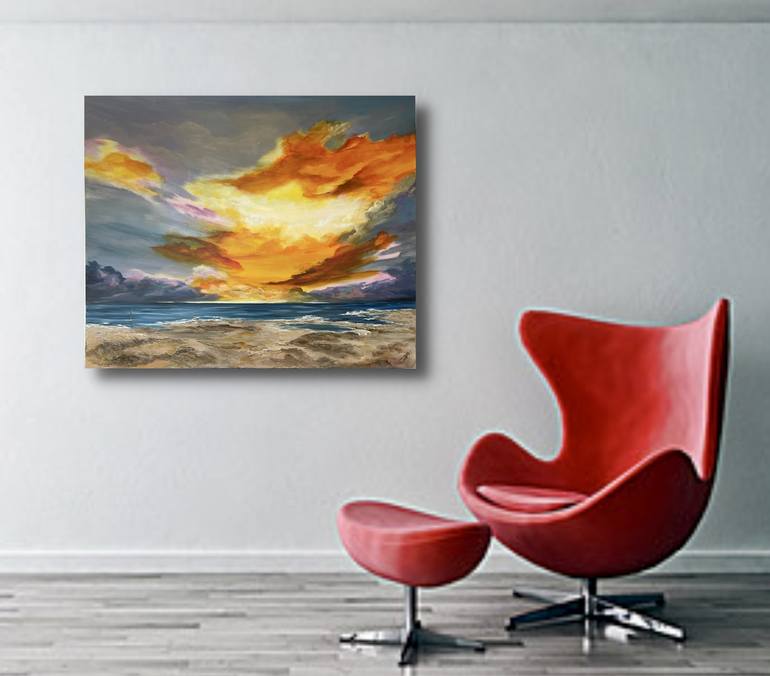 Original Contemporary Seascape Painting by Marja Brown