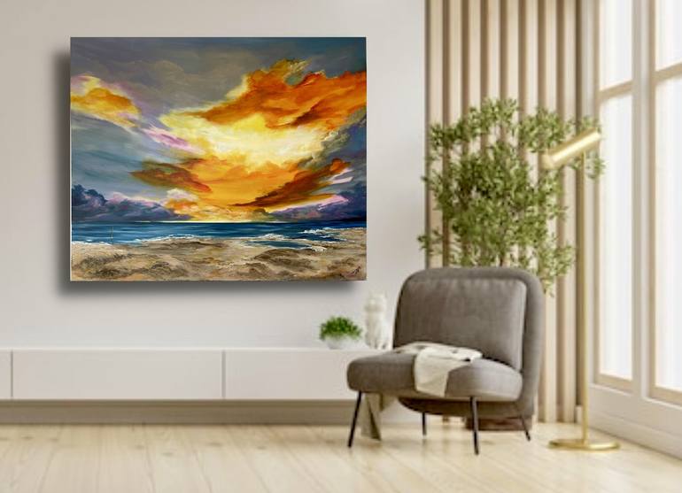 Original Contemporary Seascape Painting by Marja Brown