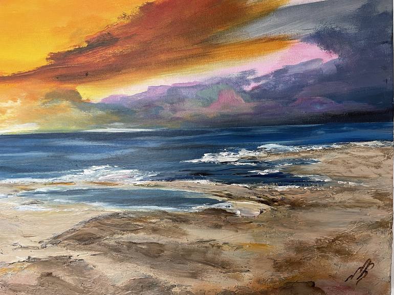 Original Contemporary Seascape Painting by Marja Brown