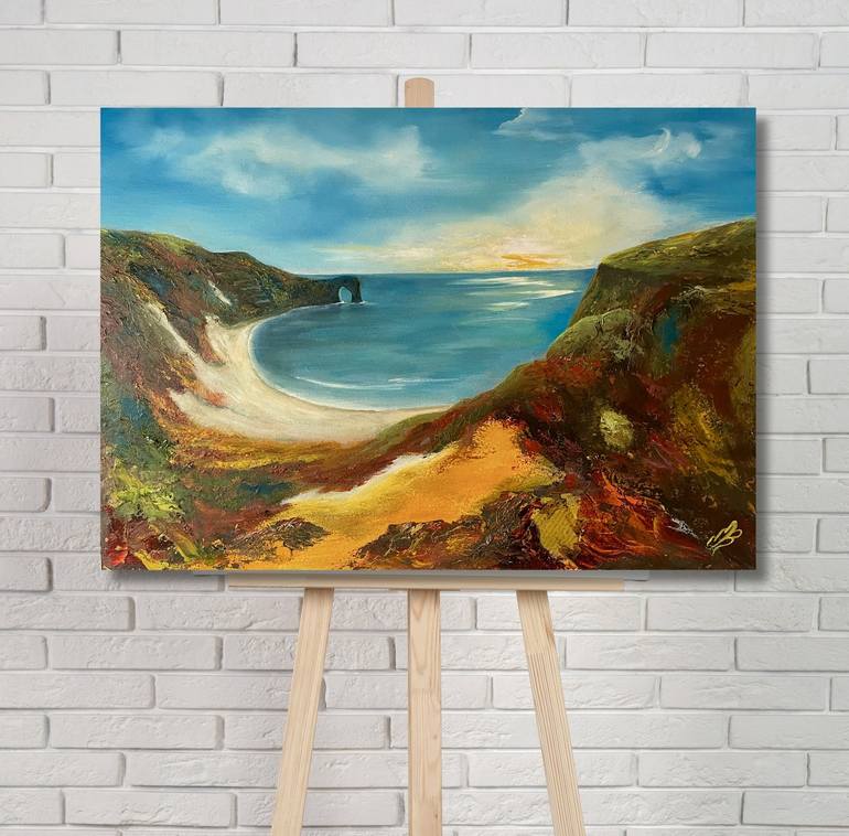 Original Abstract Seascape Painting by Marja Brown