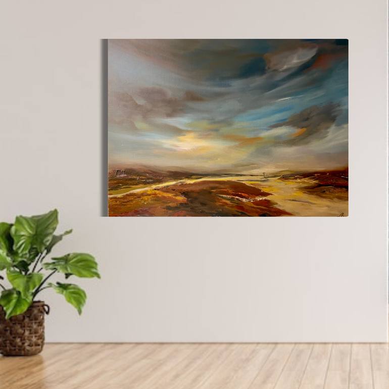 Original Abstract Landscape Painting by Marja Brown