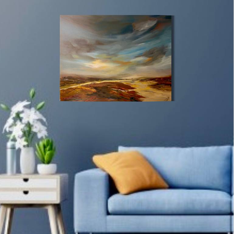 Original Abstract Landscape Painting by Marja Brown