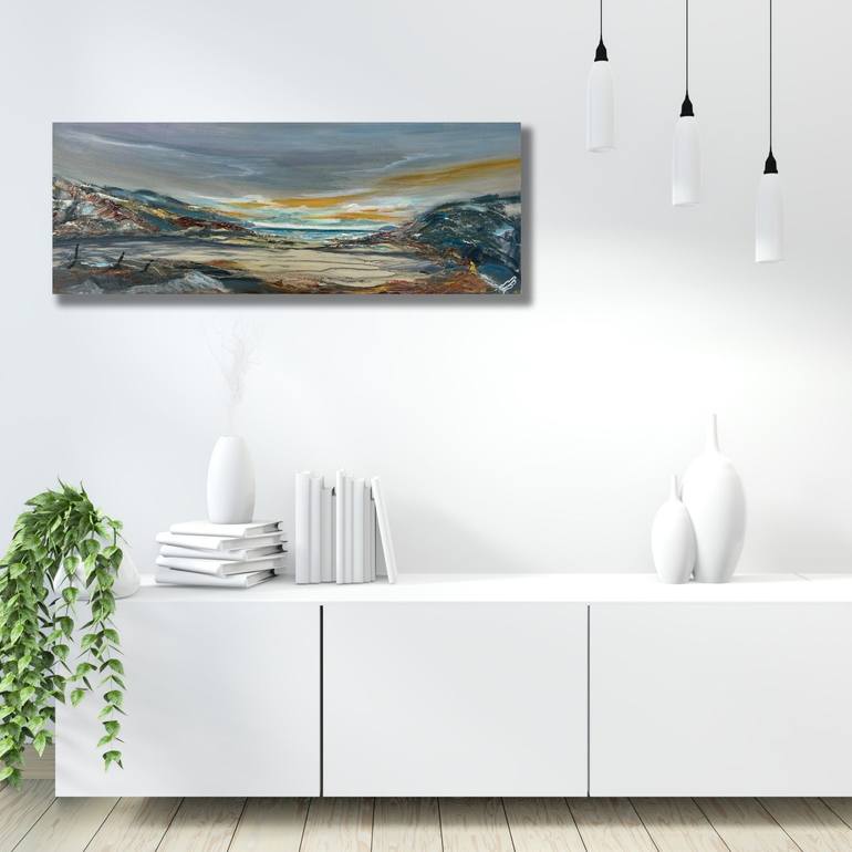 Original Abstract Seascape Painting by Marja Brown