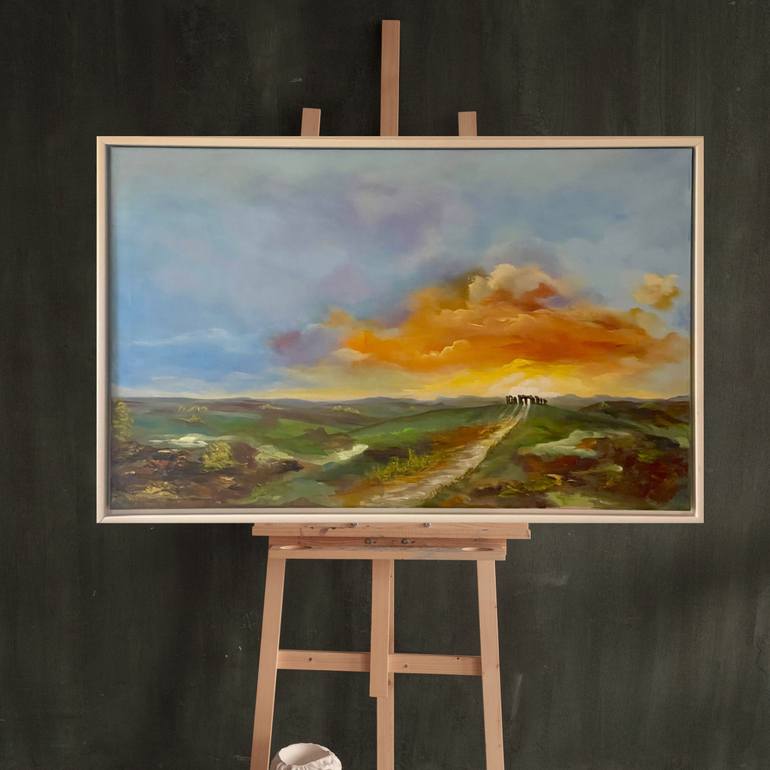 Original Painterly Abstraction Landscape Painting by Marja Brown