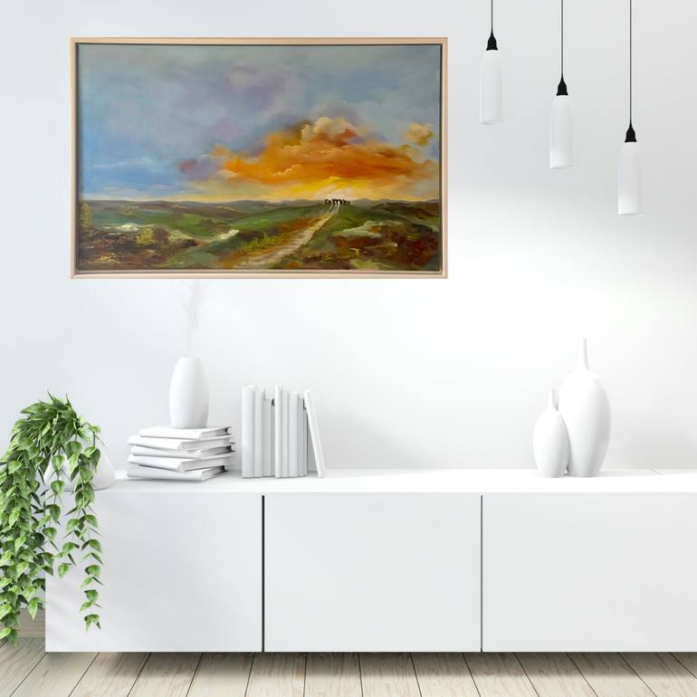 Original Painterly Abstraction Landscape Painting by Marja Brown