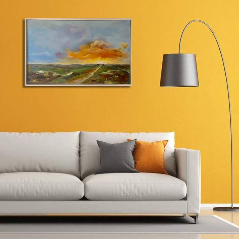 Original Painterly Abstraction Landscape Painting by Marja Brown