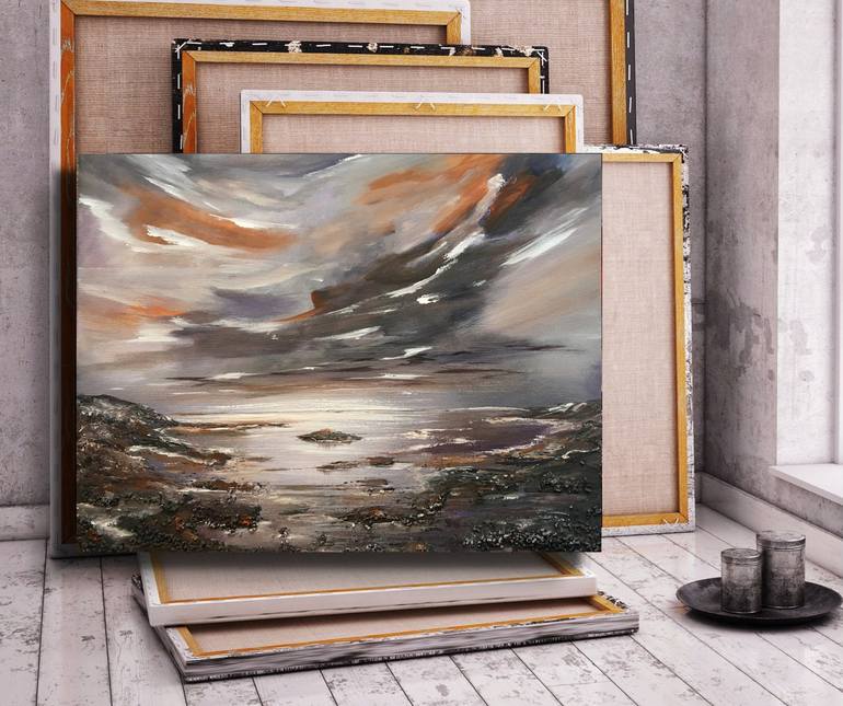 Original Abstract Seascape Painting by Marja Brown