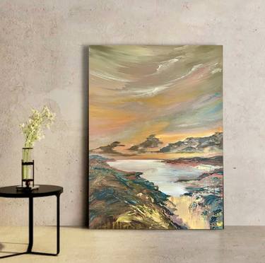 large abstract oil painting,original abstract painting,large canvas  art,textured wall art,abstract canvas wall art,acrylic painting -LV140  Painting by Kal Soom