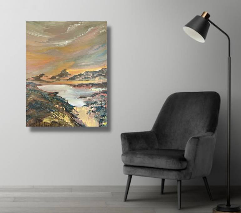 Original Abstract Landscape Painting by Marja Brown