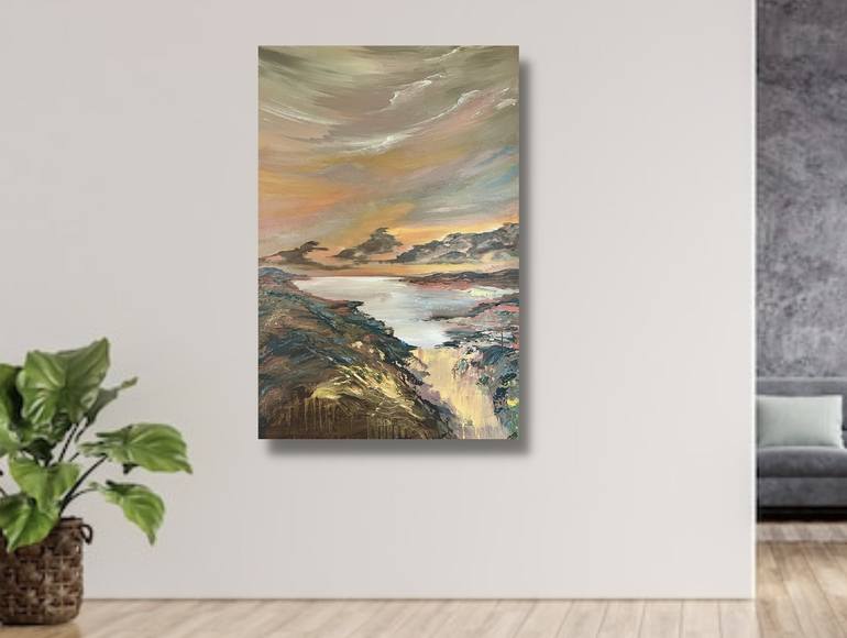 Original Abstract Landscape Painting by Marja Brown