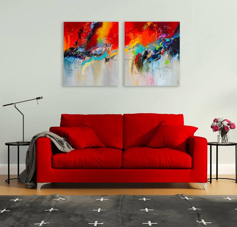 Original Abstract Painting by Liubov Kuptsova