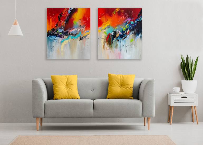 Original Abstract Painting by Liubov Kuptsova