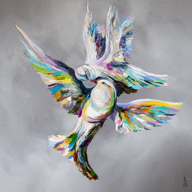 Original Figurative Animal Paintings by Liubov Kuptsova