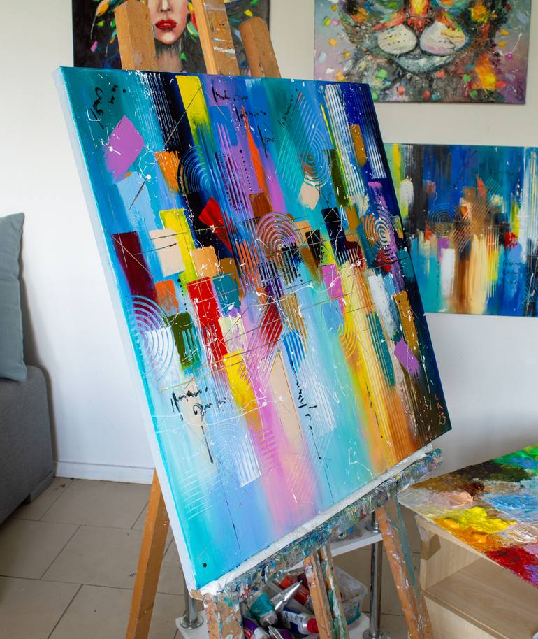 Original Abstract Painting by Liubov Kuptsova