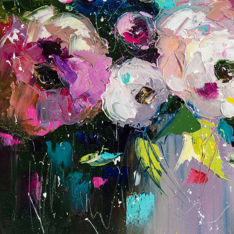 Original Impressionism Floral Painting by Liubov Kuptsova