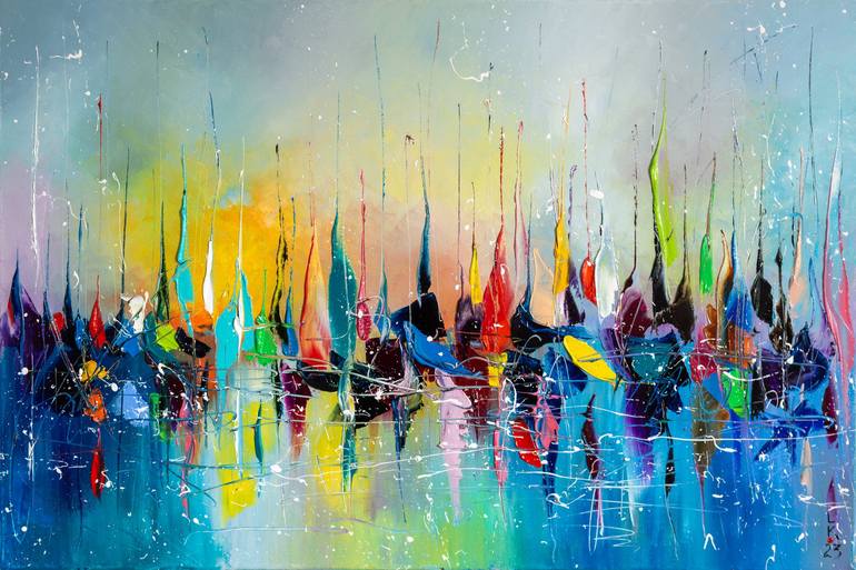 Original Abstract Paintings by Liubov Kuptsova