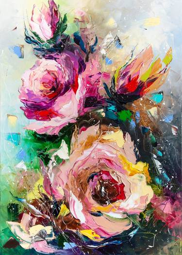 Original Floral Paintings by Liubov Kuptsova