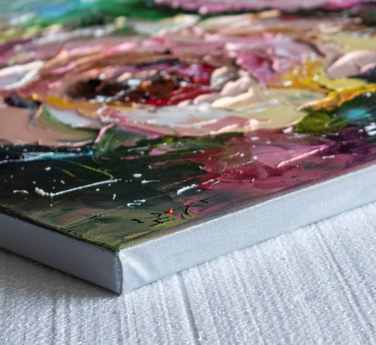 Original Impressionism Floral Painting by Liubov Kuptsova