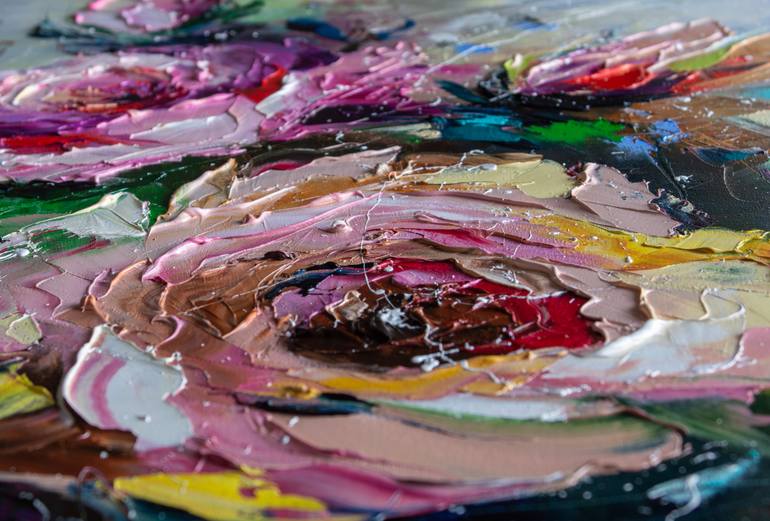 Original Impressionism Floral Painting by Liubov Kuptsova