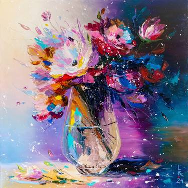 Original Impressionism Floral Paintings by Liubov Kuptsova