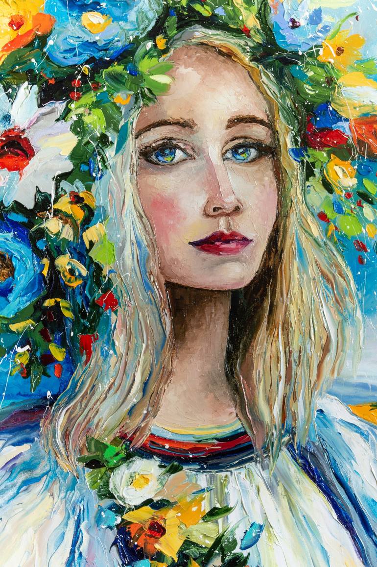 Original Impressionism Women Painting by Liubov Kuptsova