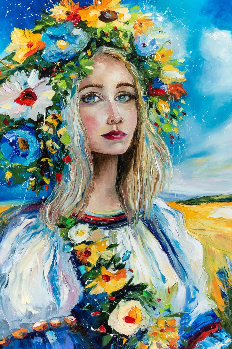 Original Impressionism Women Painting by Liubov Kuptsova