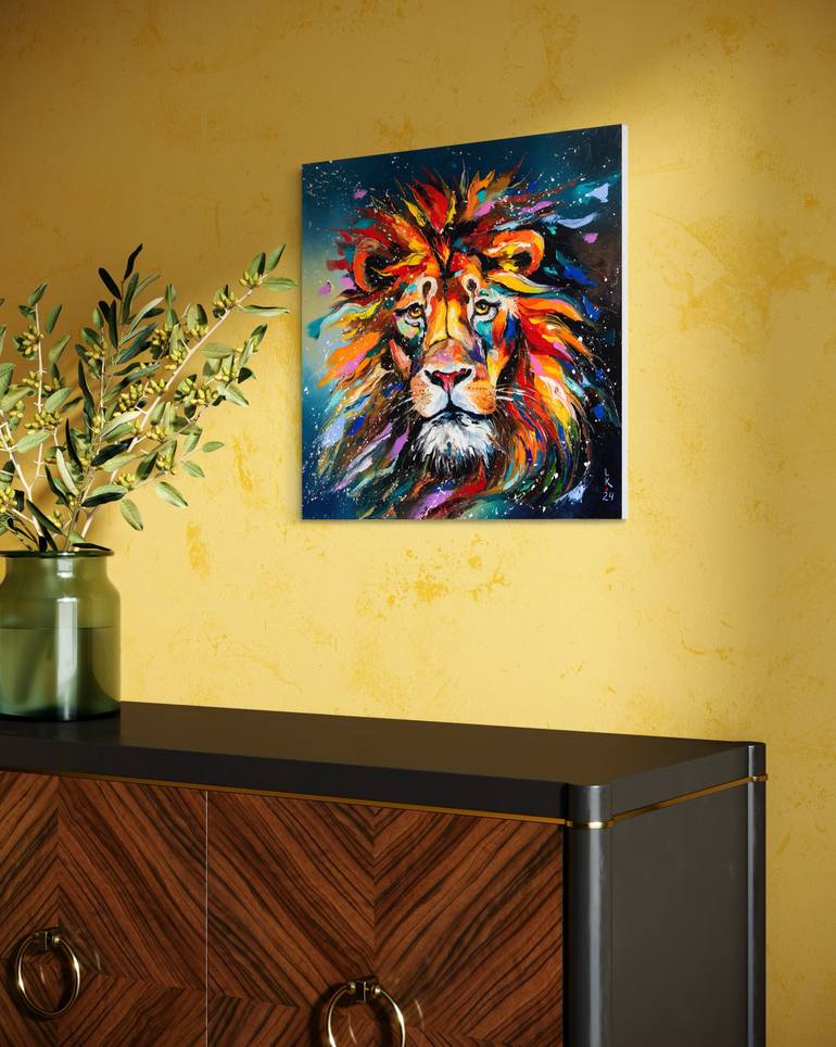 Original Modernism Animal Painting by Liubov Kuptsova